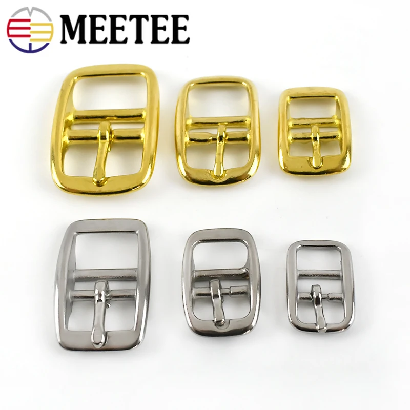 2/5pcs 13-26mm Stainless Steel/Pure Copper Belt Buckle Metal Pin Buckles Bags Strap Adjustment Hook DIY Decor Sliders Accessory | Дом и сад