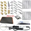 Wood Iron cautery tool kit wood burning tool set 22pcs 28pcs 52pcs tip for pyrograph including soldering iron 220V 110V ► Photo 2/6