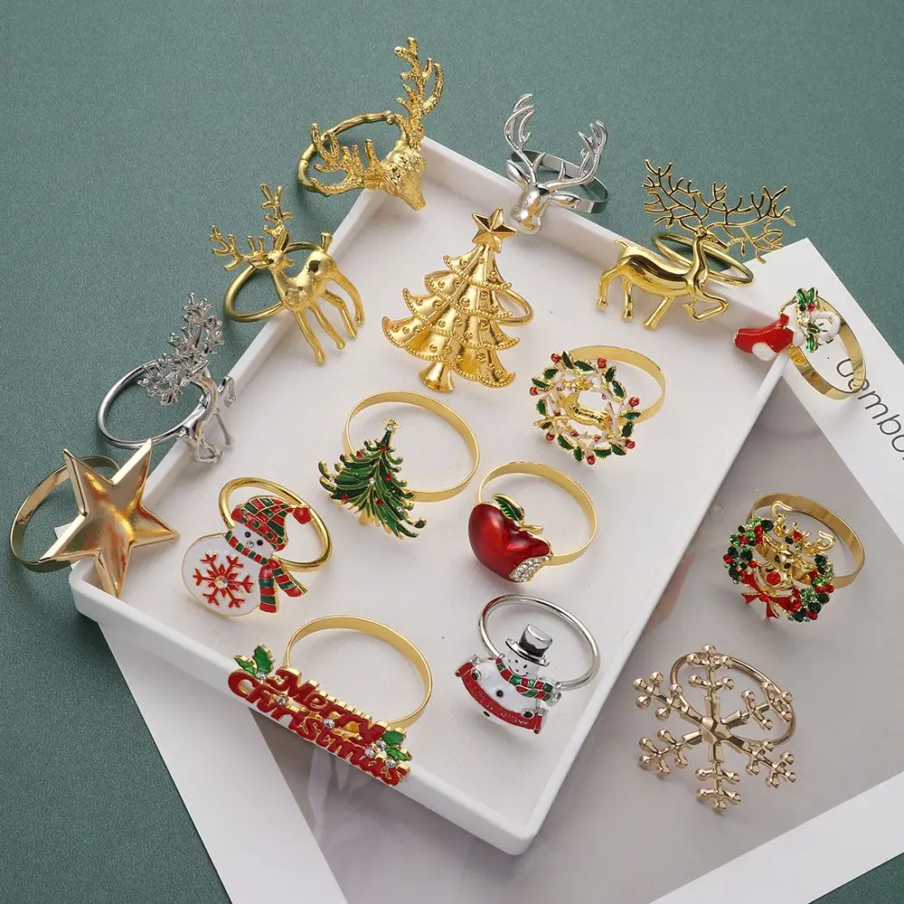 Christmas Napkin Rings Hobby Lobby Christmas Napkin Rings Set 12 Christmas Metal Aliexpress