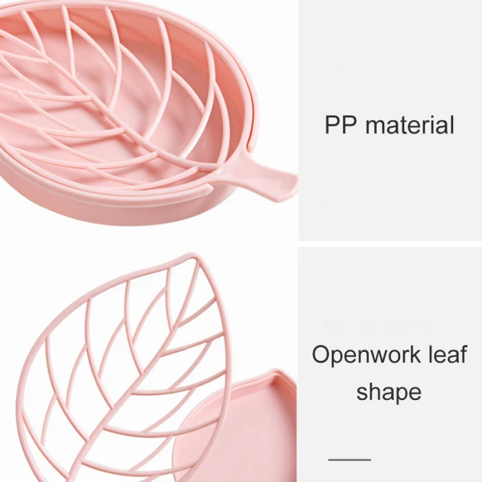 Недавно 3 шт. листья формованное мыло полка Двухуровневая мыло дренажный органайзер для хранения для ванной комнаты