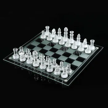 Large Chess Set Luxury Crafted Decor 20 X 20 Games For Teenagers Chess Set Luxury Chess Glass Family Games Chess Set BG50CS peter h clarke mikhail tal s best games of chess