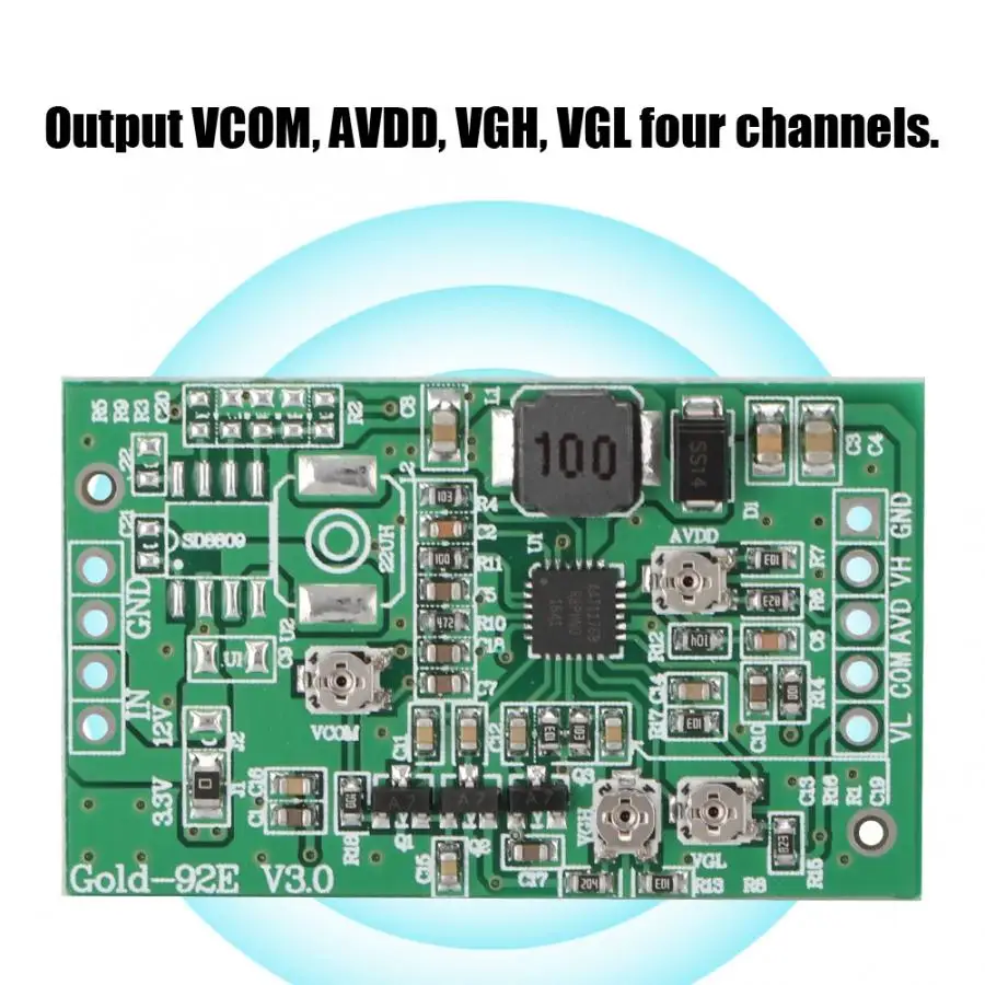 4-канальный VCOM AVDD VGH VGL Напряжение Регулируемый Модуль для ЖК-дисплей Экран TCON доска