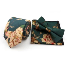 Мужские полиэфирные дизайнерские цветные геометрические Цветочные Пейсли карманные квадратные носовые платки бабочка галстук-бабочка набор галстуков в богемном стиле