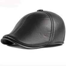 HT2900, берет, мужская Кожаная шапка, Осень-зима, плоская, плюща, газетчик, кепка, Ретро стиль, мужская, ушанка, Gastby, кепка художника, мужская, берет, Кепка