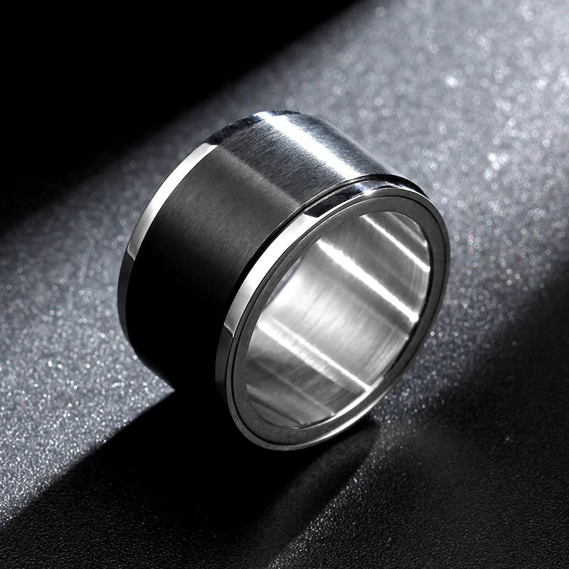 Кольцо мужское из нержавеющей стали 316 12 мм|rolling ring|ring ringring titanium |
