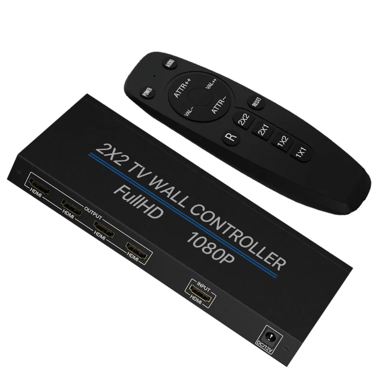 

1080PHDMI Video Controller Durable Screen Splicing Device Processor 1x4 Video Wall 2x2 Picture Splicing Processor