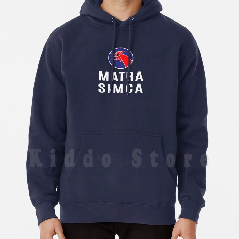 Matra Simca Le Mans 1973 Logo-Felpe Con Cappuccio Bianche Manica Lunga Matra Sports Cars Matra Le Mans Le Mans F.
