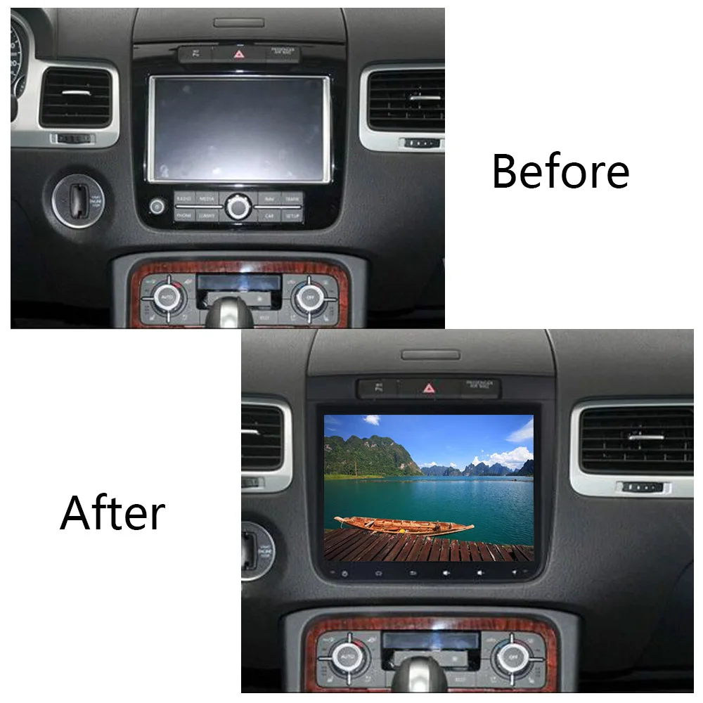 Flash Deal Android 8.1 Car GPS Radio  Navigation for Volkswagen Touareg 2012-2016 Car Navi Audio Video PlayerStereo Head Unit Wifi Bluetooh 1