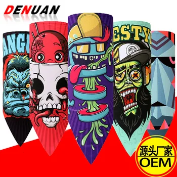 

Sports Outdoor Seamless Triangle Scarf Magic Mask Hood Hat Men and Women Mountain Bike Printing Windshield