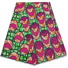 Печатная хлопчатобумажная африканская ткань настоящий голландский воск ткань модный дизайн нигерийский Анкара воск