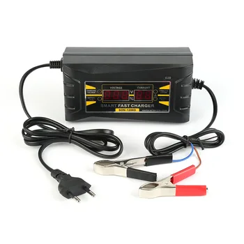 

Full Automatic Car Battery Charger 110V To 240V 12V 6A Intelligent Fast Power Charging Wet Dry Lead Acid Digital LCD EU/US Plug