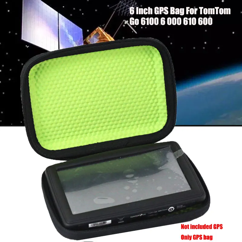 TomTom Go 6100 6 000 610 600 용 6 인치 자동차 방수 GPS 하드 운반 케이스 커버 Sat Nav GPS 네비게이터 보호 홀더