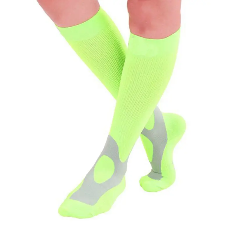 Спортивные носки унисекс для бега, марафона, велоспорта, скалолазания, кроссфита, длинные компрессионные дышащие дезодорирующие баскетбольные носки, чулки