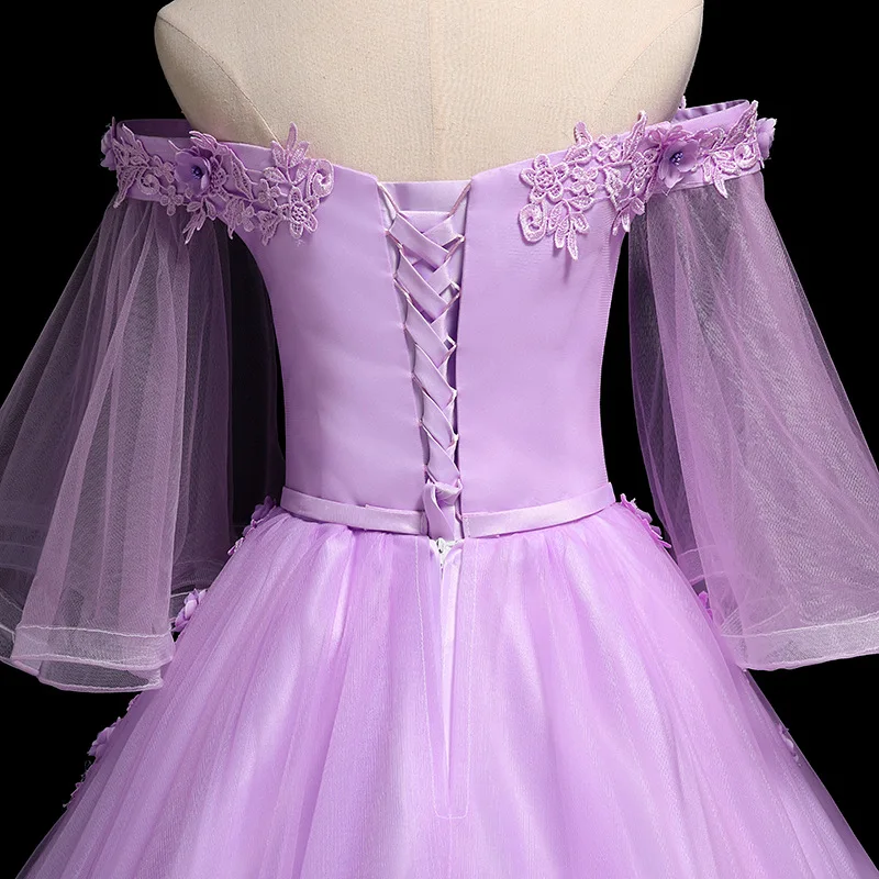 Фиолетовые пышные платья Элегантное бальное платье из органзы прозрачное великолепное длинное платье для выпускного бала Vestidos De Quinceaneras En Turqusa