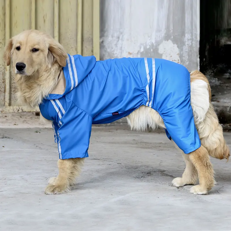 Плащ для больших собак одежда водонепроницаемый дождевик комбинезон дождевик толстовки