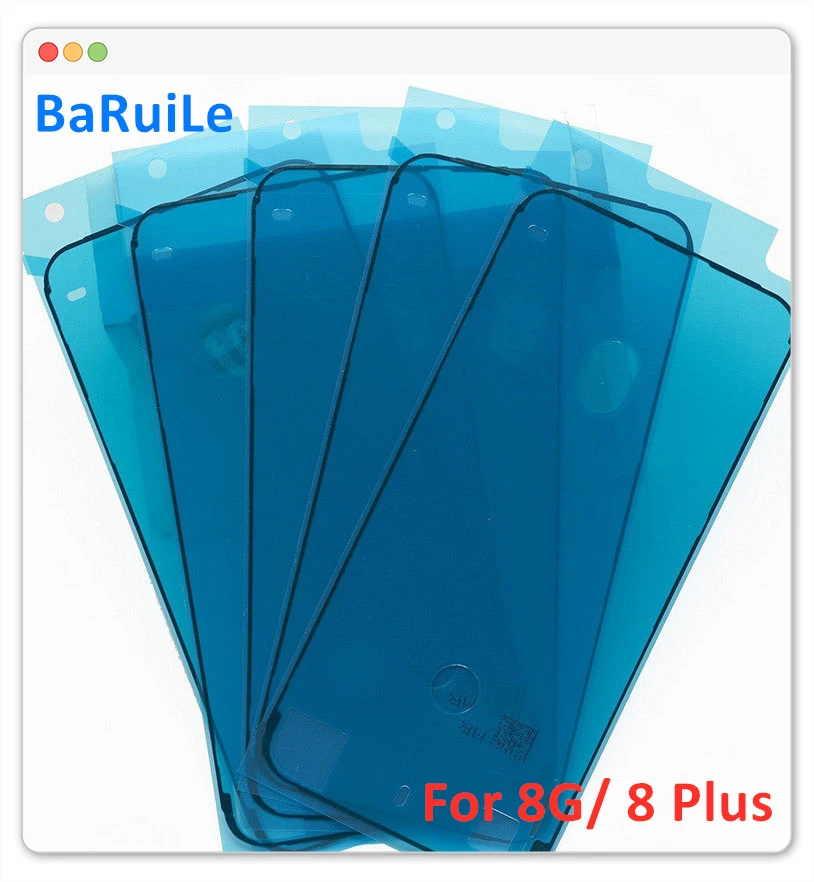 

BaRuiLe 5pcs Waterproof Sticker for iPhone 8 8P X 3M Adhesive Pre-Cut LCD Screen Frame Tape Repair parts for iphone 6S 7 Plus 7G