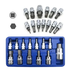 Juego de llaves hexagonales 13 en 1, Kit de herramientas de reparación multifunción, llave Allen métrica Imperial, tuerca de tornillo extraíble, Perno