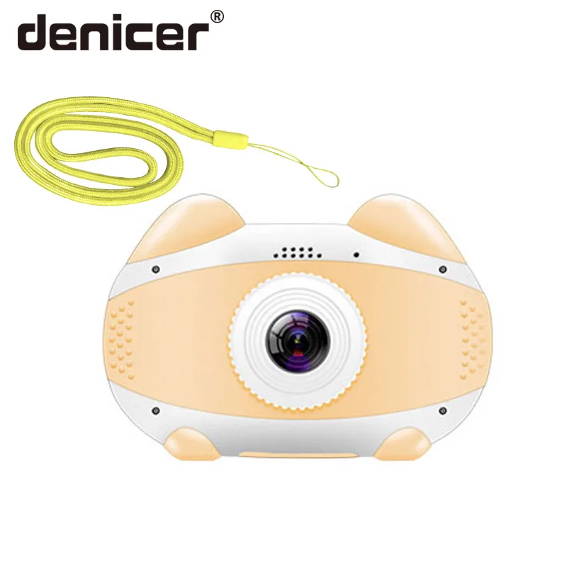 Denicer детская Мини wifi камера детские развивающие игрушки для детей детские подарки подарок на день рождения цифровая камера 1080P видеокамера - Цвет: YELLOW