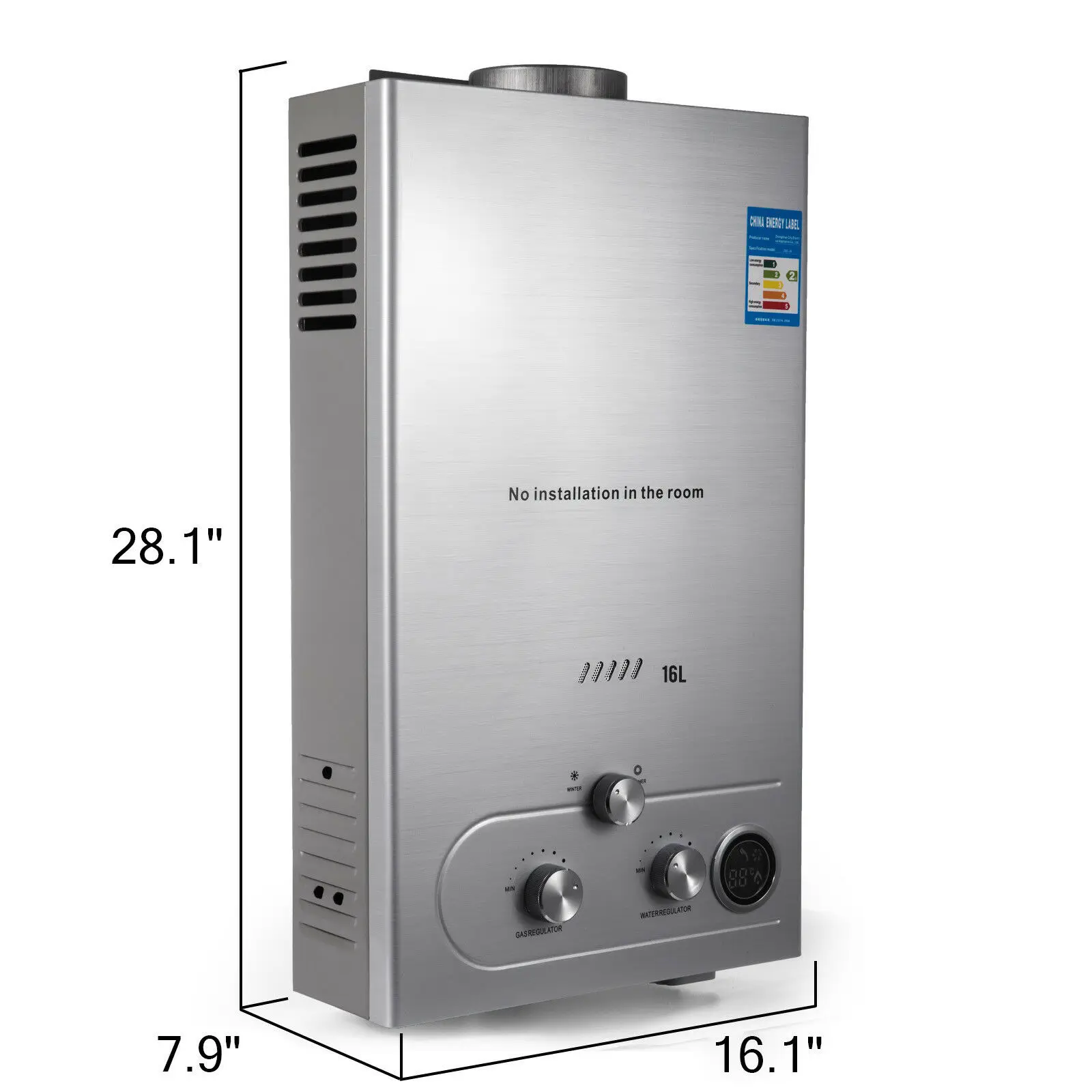 16L LPG gas durchlauferhitzer kessel wasser kessel heißer wasser heizung  wasser heizung - AliExpress Home Appliances