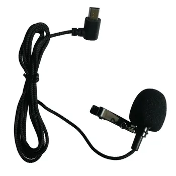 

Action Camera Anti Noise Clip Hands Free External Microphone Easy Install USB Interface Accessories Mini Black For Firefly 8s