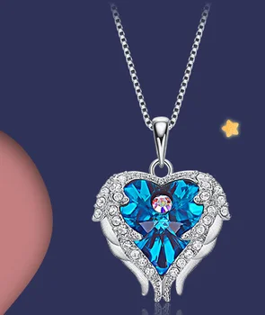 

YVV80 925 Sterling Silver Wedding Pearl Zircon Necklace Earrings crystal lovers Bracelet