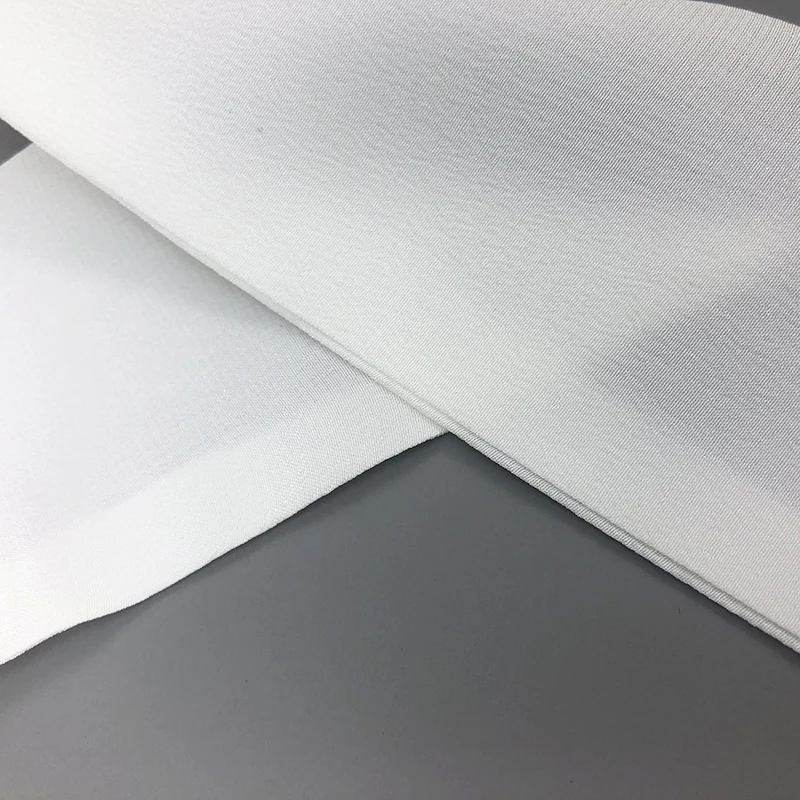 100% Silk Scarves Two Layer Fashion Crepe De Chine Natural White Silk Head Scarf Women's Bandeau Cute Bag Ribbon silk scarf
