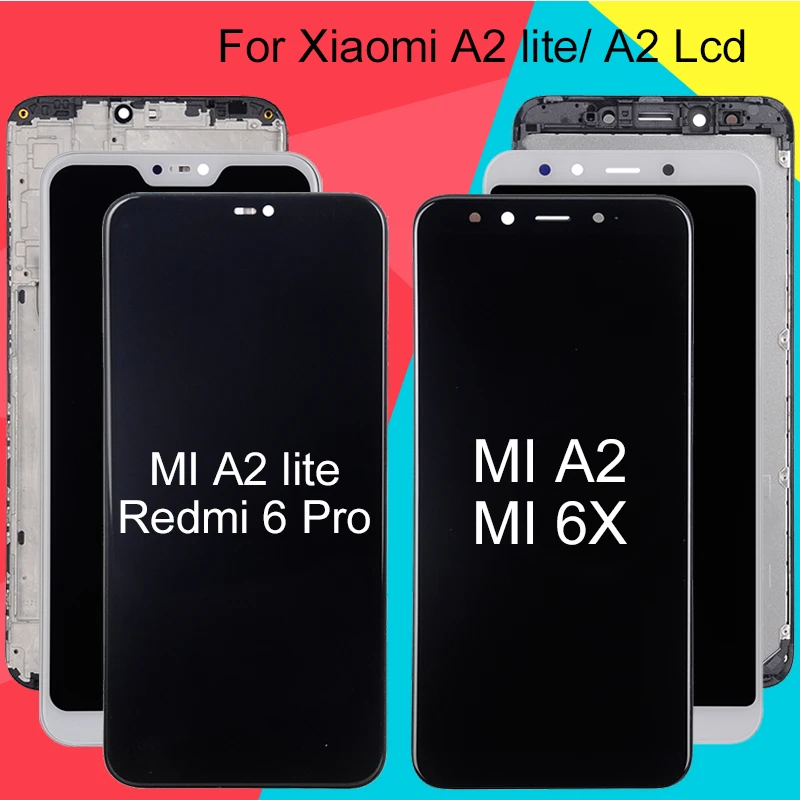 ЖК дисплей dinfriend MI A2 Для Xiaomi Lite сенсорный экран с дигитайзером в сборе для Redmi 6 Pro
