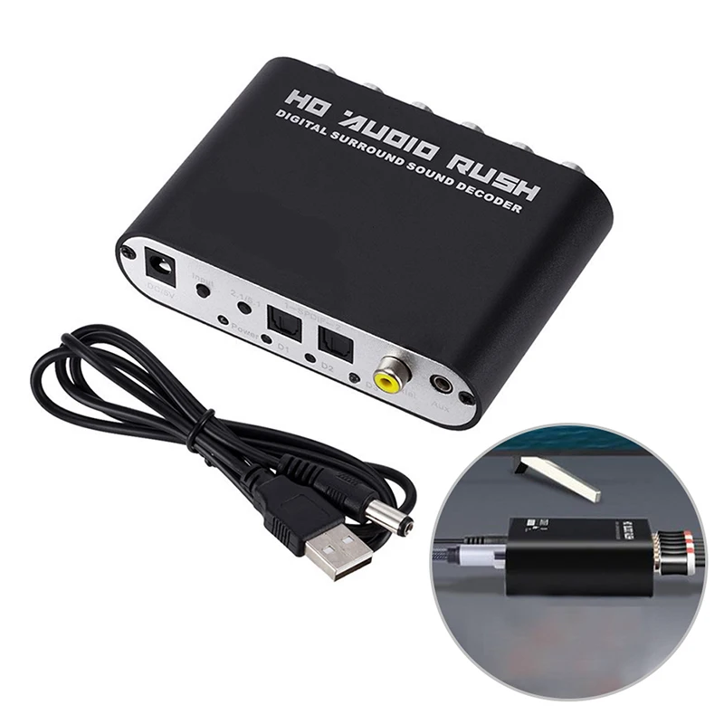 

2021 5.1 Audio Gear AC-3 Digital Audio Converter LPCM To Digital Audio Decoder