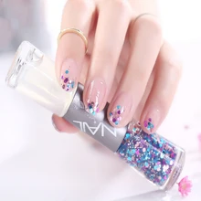 BK Двусторонняя ручка с блестками для ногтей, лак для ногтей, УФ-светодиодный Гель-лак, Полупостоянный Гель-лак