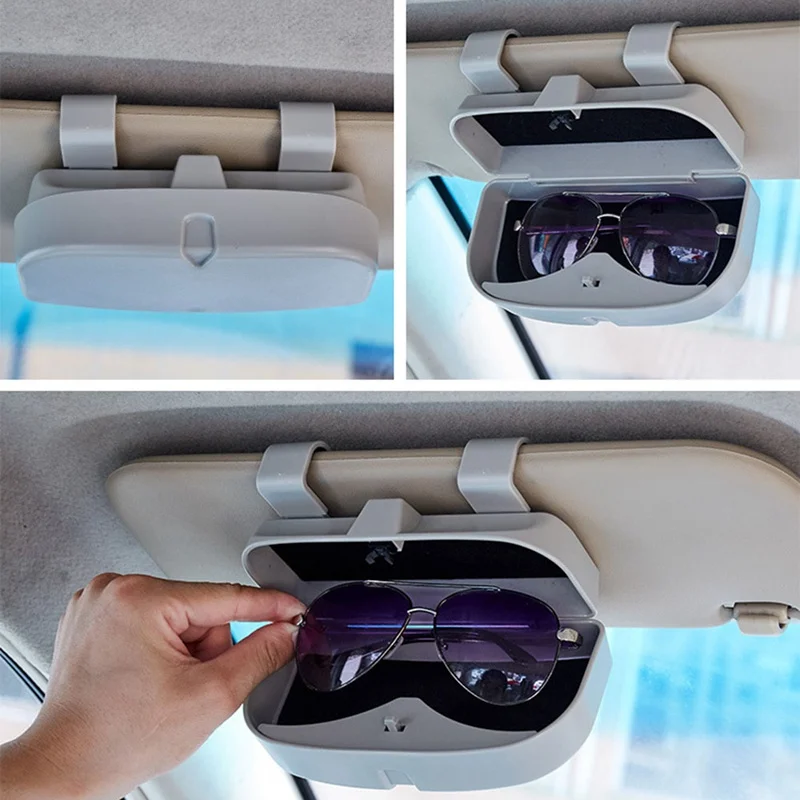 Auto Car Eyeglasses Clip Ticket Card Clamp ABS Car Glasses Cases Car Sun Visor Sunglasses Holder Accessories