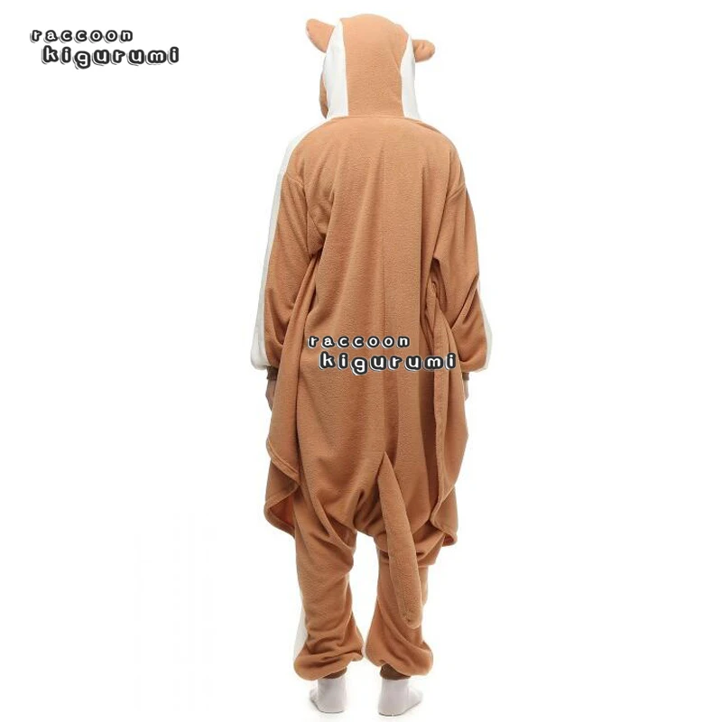 XXL Suit 180-200CM Animal Flying Squirrel Fleece Woman Onesie Winter Cartoon Cosplay Pajama Kigurumi Adult Unisex