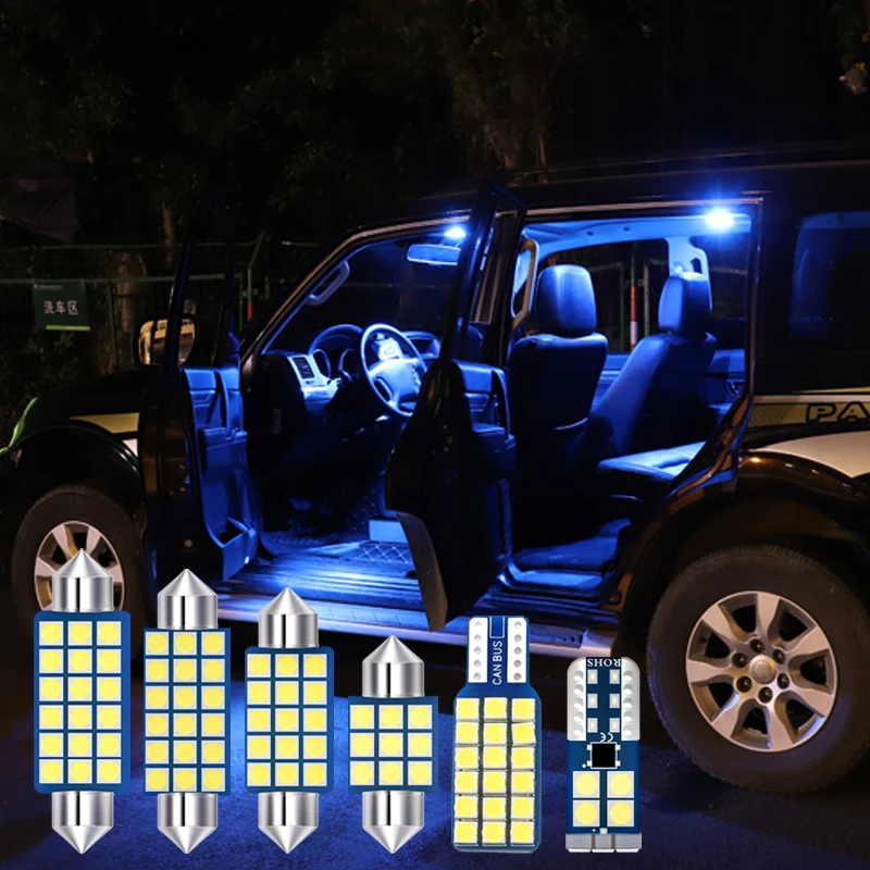 

7pcs Error Free Car LED Bulbs Car Interior lights Kit Dome Light Reading Trunk Lamps For Toyota Corolla 2014 2015 2016 2017 2018