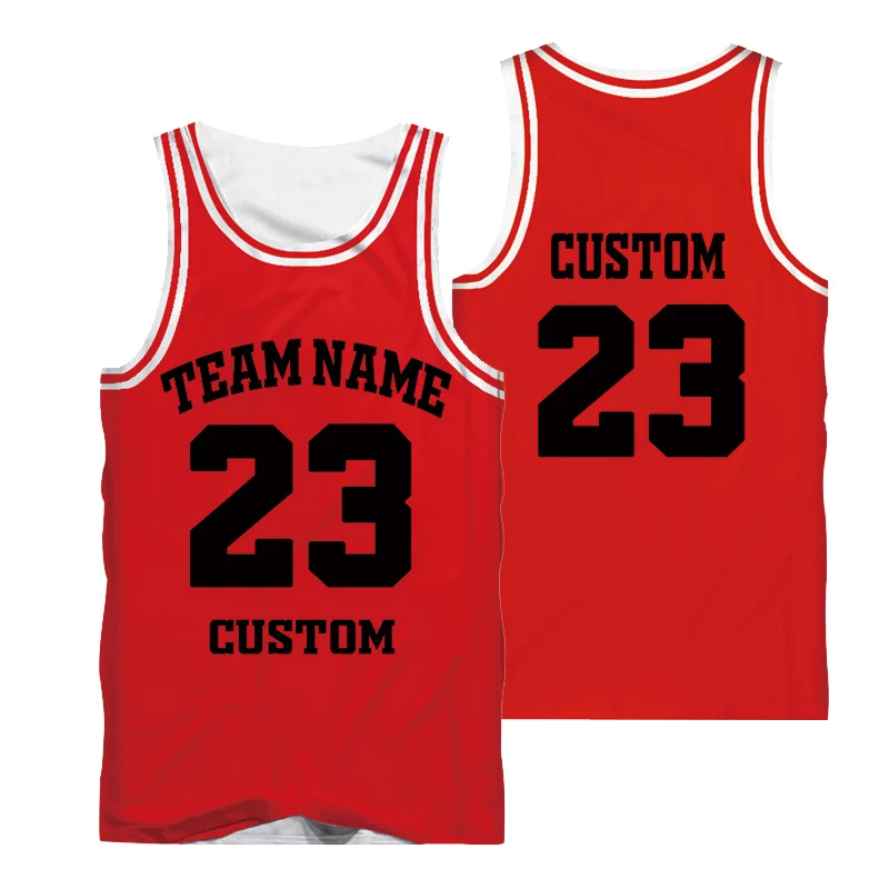Custom Black Red-White Authentic Fade Fashion Basketball Jersey Tank Tops  for Men Jersey Personlized Sew Team Unisex Top - AliExpress