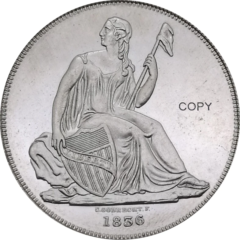 Соединенные Штаты Америки 1836 один доллар гобрехт ниже медаль выравнивание I
