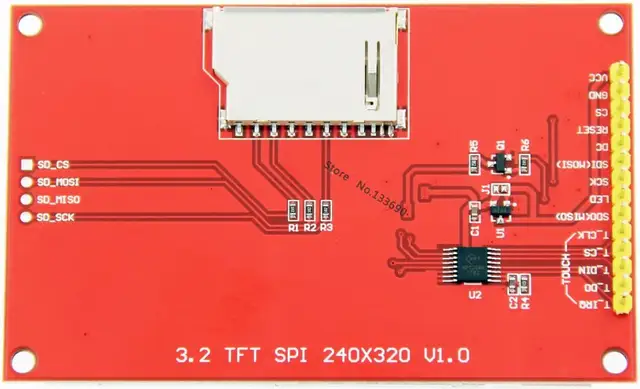 Módulo TFT LCD de 3,2 pulgadas con controlador táctil ILI9341, 240(RGB)* 320, interfaz de Puerto SPI (9 IO), ic táctil XPT2046 para raspberry pi uno Módulo TFT LCD de 3,2 pulgadas con controlador táctil ILI9341, 240(RGB)* 320, interfaz de Puerto SPI (9 IO), ic táctil XPT2046 para raspberry pi uno