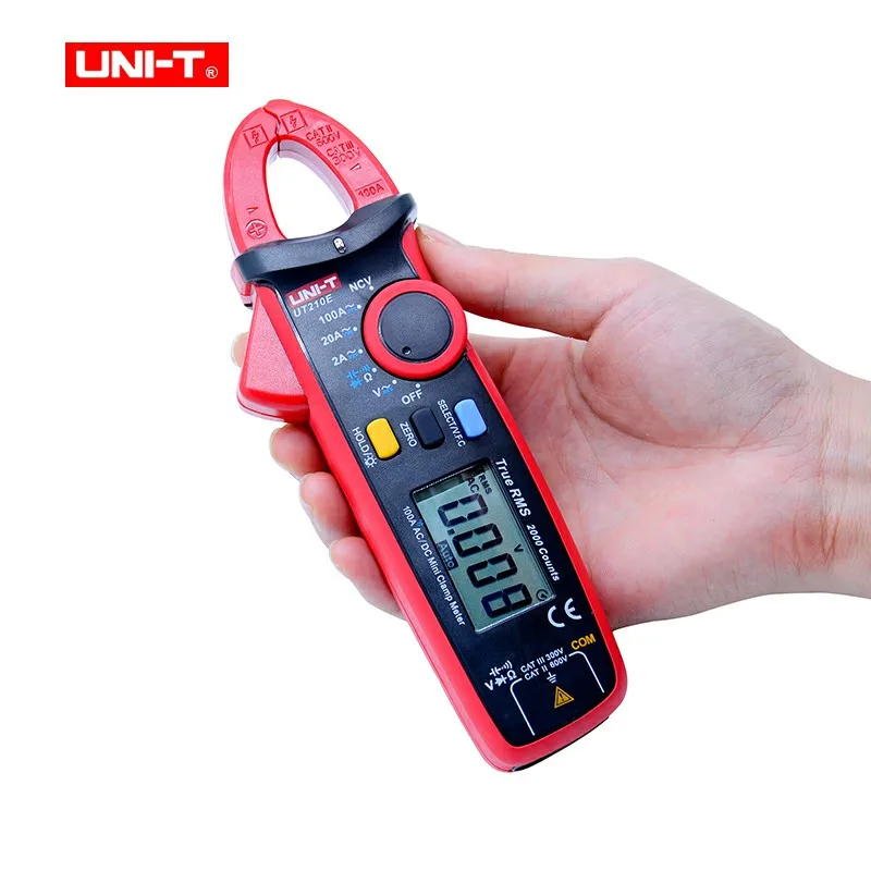 

UNI-T UT210E Digital Clamp Meter True RMS Auto Range UT210D 2000 Count LCD Display Multimeters Megohmmeter