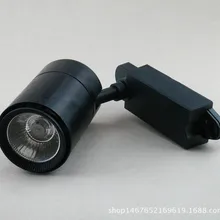 Светодиодный высококачественный черный и белый с рисунком COB отслеживание света цилиндр высокой проницаемости направляющий рельсовый прожектор выставочный зал Showca