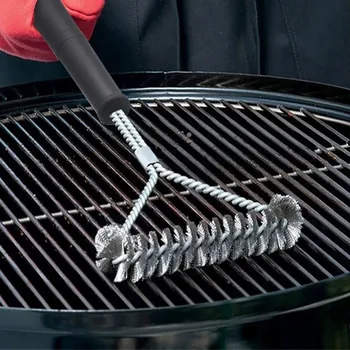 

Kitchen Accessories BBQ Grill Barbecue Kit Cleaning Brush Stainless Steel Cooking Tools Barbecue Gadgets Accessories Brushes