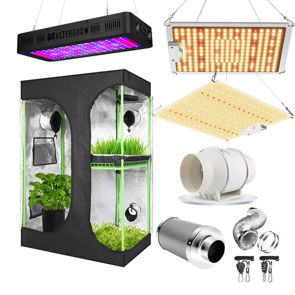 Grow Box Grow Tent 1000-4000W Samsung LM281B PRO Phytolamp Board IR/UV VEG/BLOOM 4/5/6 Inch Fans&Activated Carbon Air Filter Set