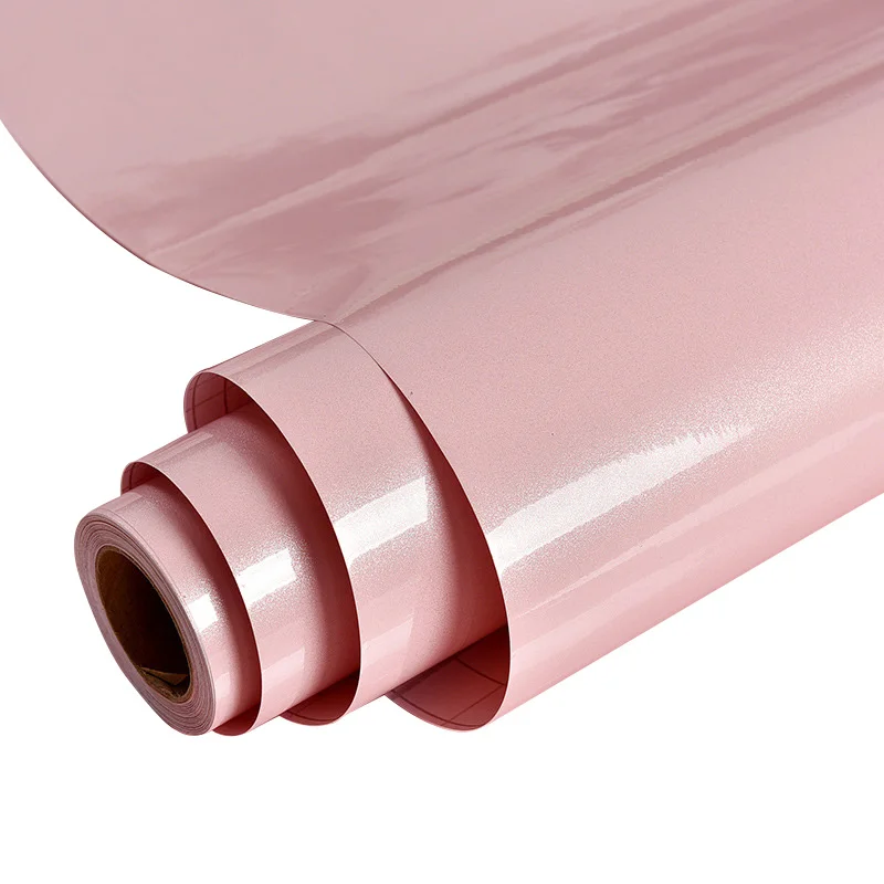 1M/Roll Self Adhesive Contact Paper Cabinet Glossy Waterproof PVC Cabinet Wallpaper For Door Furniture Stickers Bathroom Kitchen - Цвет: Pink