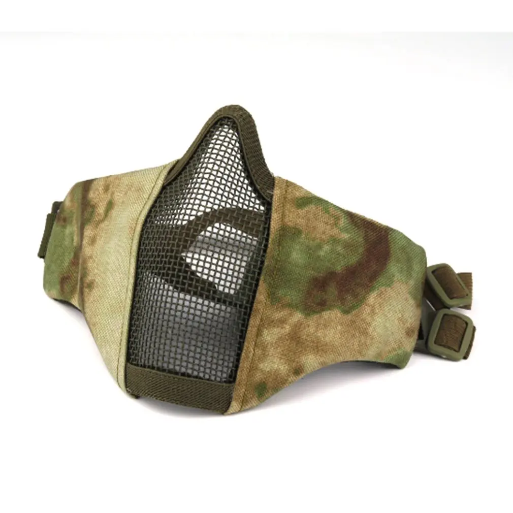 

CS Mesh Airsoft Mask Boutique Tactical Hunting Mental Wire Half Mask Outdoor Bicycle Riding Outdoor Field Paintball Resistant