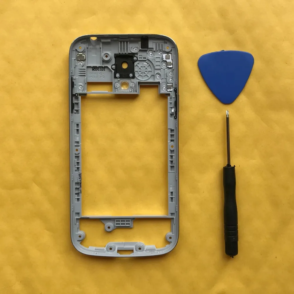 Для samsung Galaxy S4 mini i9190 i9192 i9195 телефон Серебряная средняя рамка Корпус Крышка шасси