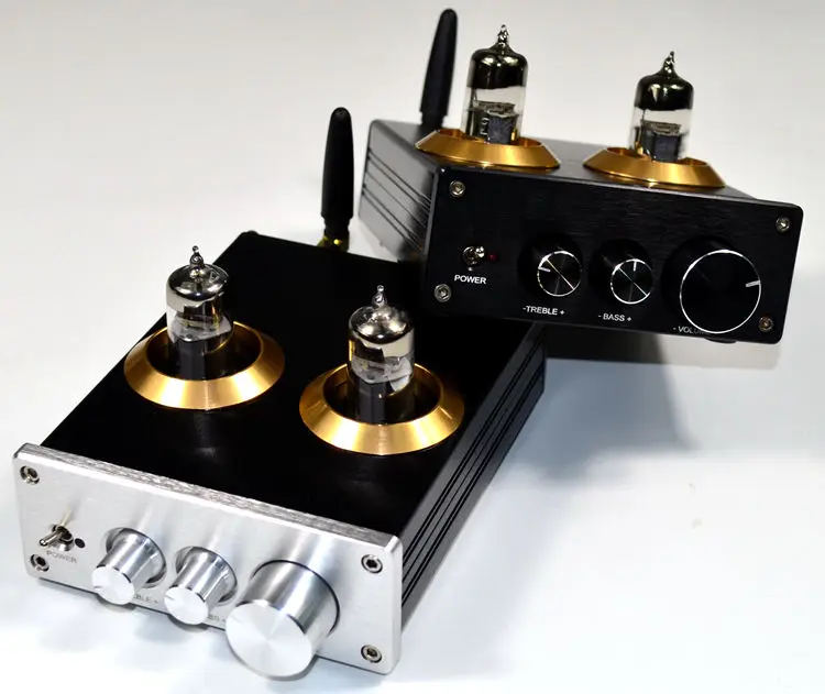 Ламповый усилитель тонального сигнала DC12V Bluetooth 4 2 6J5 с регулировкой высоких