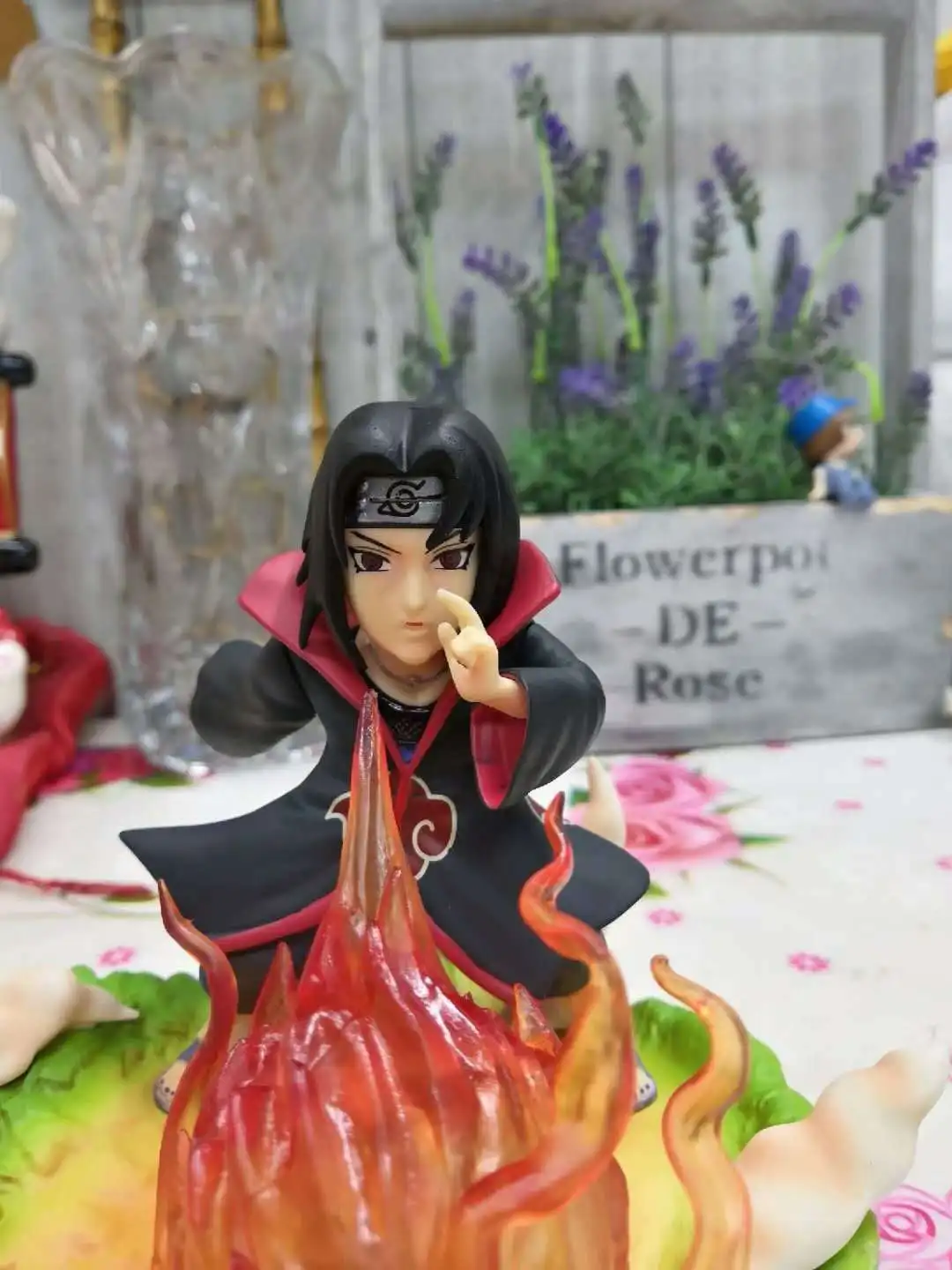 

Naruto GK Uchiha Itachi Flame Ball Statue Tiancai Ninja Decoration Boxed Garage Kit