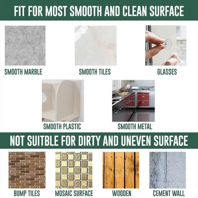 2Db Lyukasztás Nélküli Falra Szerelt Tárolóhorog Szívócsészével Univerzális Élelmiszerek Tároló Állvány Fogkefe Tartó - Image 6