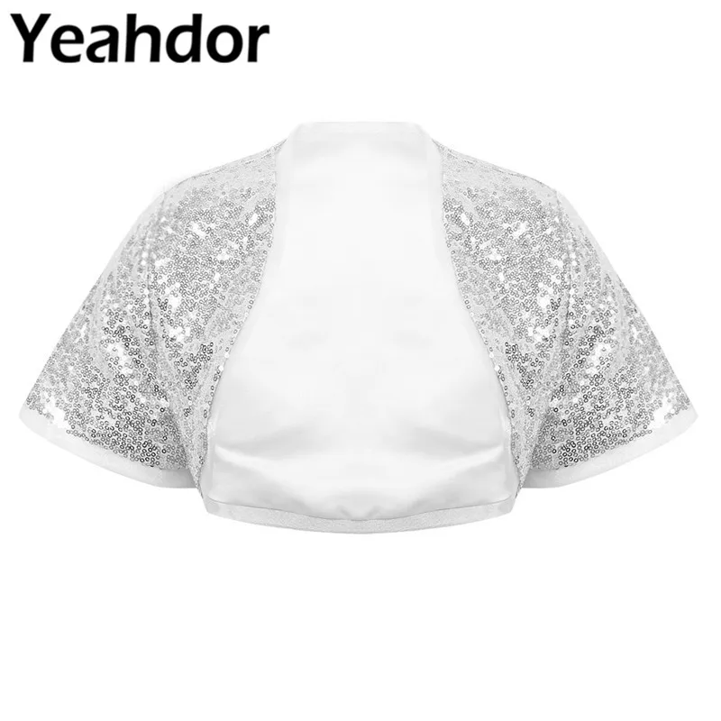 sequin short sleeve jacket