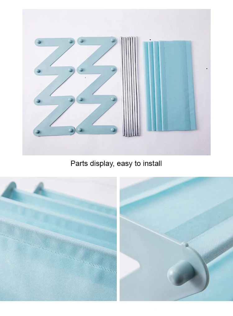 shoe rack Shelf shoe organizer shoe stand Simple stainless steel assembled Z-type non-woven fabric entrance multi-layer