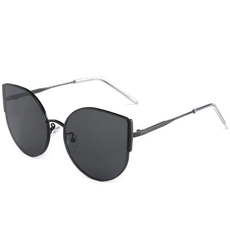 1 шт. модные новые солнцезащитные очки Женские винтажные градиентные очки ретро солнцезащитные очки «кошачий глаз» женские очки UV400 металлические очки - Цвет оправы: Grey