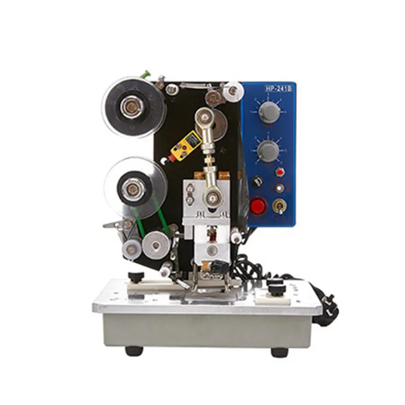 

HP-241B Electric Ribbon Coding Machine Automatic Date Printing Machine Stamping label Hot Coding Machine