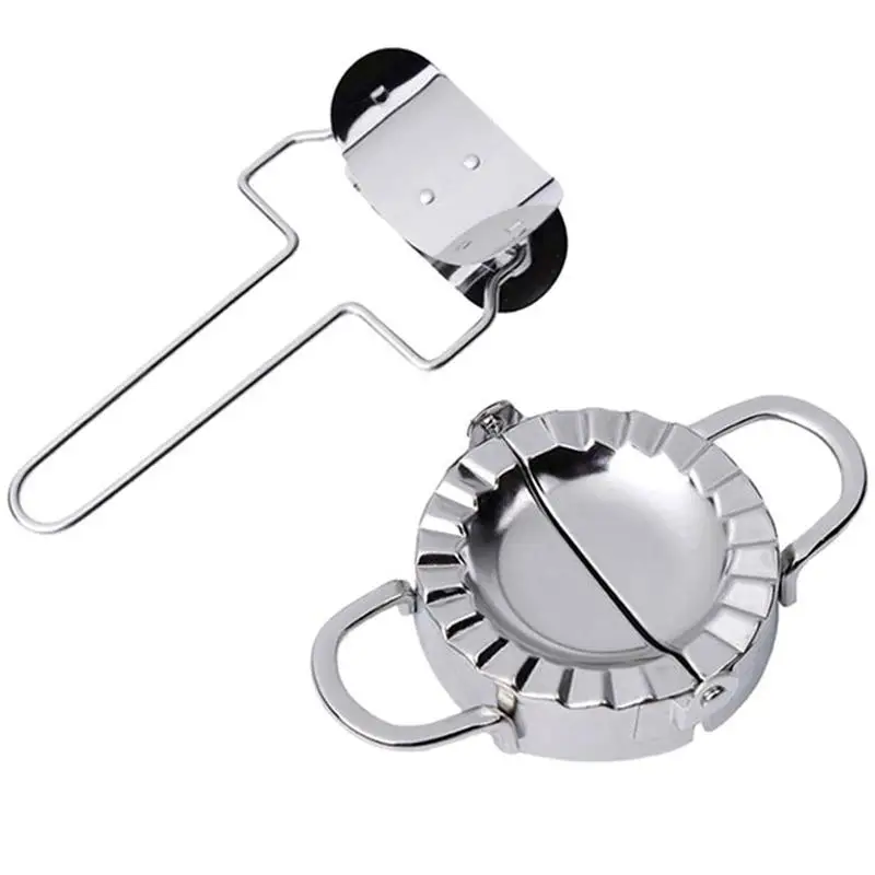 

Eco-Friendly Stainless Steel Dumpling Maker and Dough Press for Home Kitchen, Dough Circle Roller Machine,Dumpling/Pie/Ravioli M